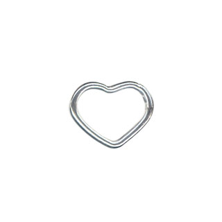 10mm Heart Link Sterling Silver
