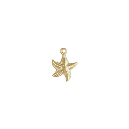 10mm Starfish Charm Gold Filled