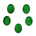 10x8mm Glass Cabochon: Emerald