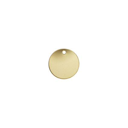 11mm Round Disc Tag Gold Filled