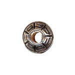 11x6.5mm Sm. Tunisian Beads Antq. Silver