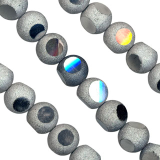 12mm RND Asteroid Glass Bead 8