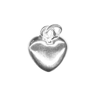 12mm Small Puff Heart Charm SP