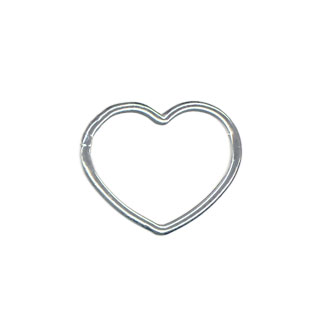 13mm Heart Link Sterling Silver