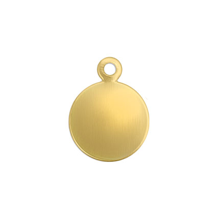 ImpressArt 13mm Circle Tag Brass