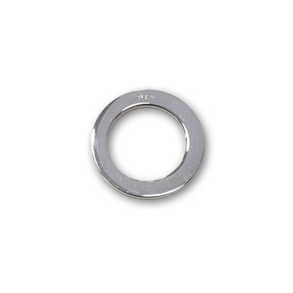 13x2mm Washer Ring Sterling Silver