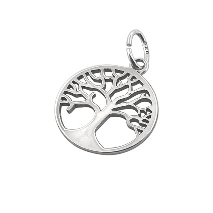 14mm Tree of Life (Flat) Sterling Silver Charm