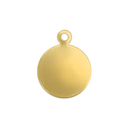 ImpressArt 15mm Circle Tag Brass