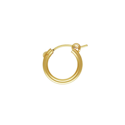 2.3x13mm Hinged Ear Hoop Sleeper Gold Filled