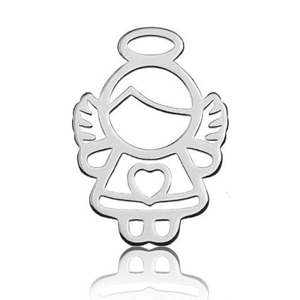 15mm Little Angel Charm Sterling Silver