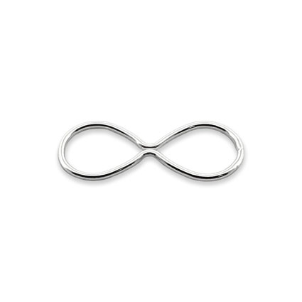 15x6mm Infinity Link Sterling Silver