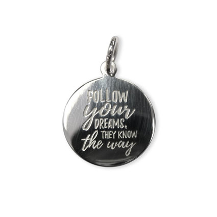 16mm Follow Dreams Pendant Sterling Silver