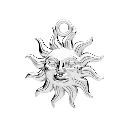 18mm Sun Pendant Sterling Silver