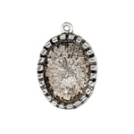 18x13mm Pendant setting Ant.Silver