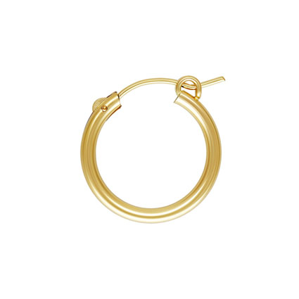 2.3x19mm Hinged Ear Hoop Sleeper Gold Filled