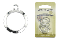 Artistic Wire Wrapper 20mm Round 6pcs: SP