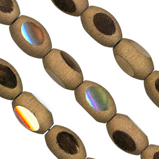 23x12mm Oval Asteroid Glass Bead 8