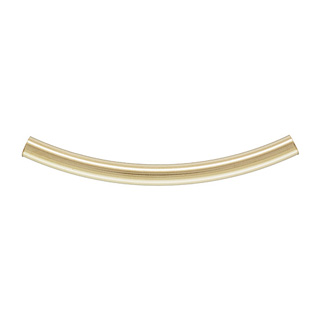 2.0x25mm Plain Curved Tube Gold Filled