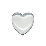 25mm(1") Heart Clear Domed Glass Cabochons