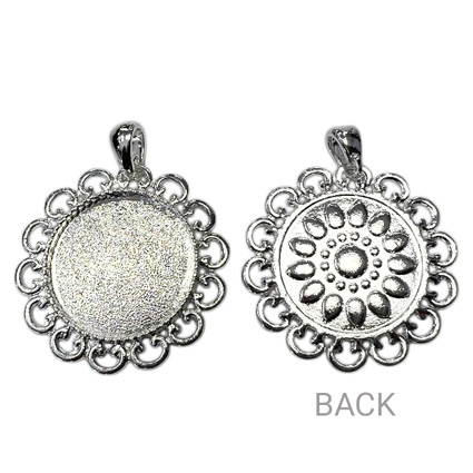 25mm Heaven Flower Tray Silver Plated