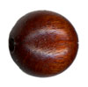 25mm Round Wooden Beads: Brown
