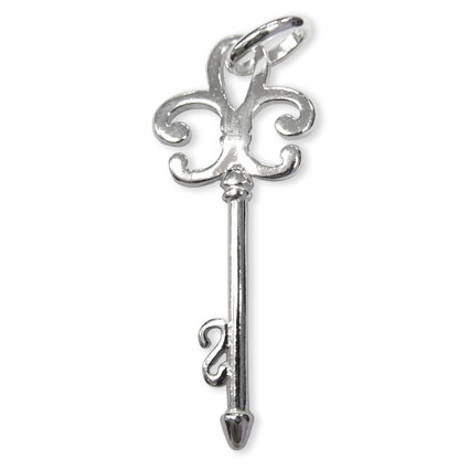 29mm Key Pendant Sterling Silver