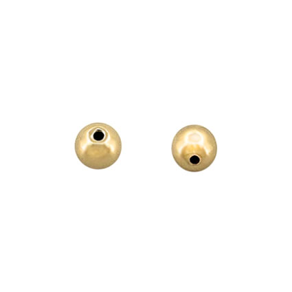 2.4mm Beads Gold plated