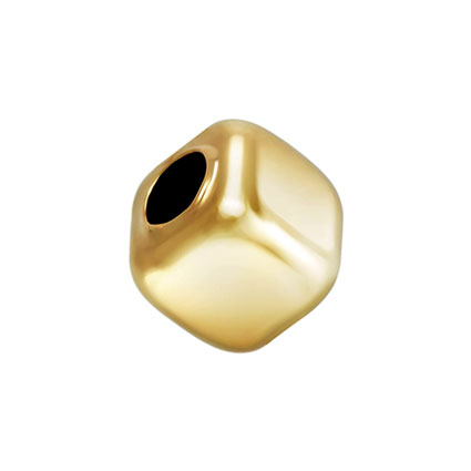 2mm Cube Bead Gold Filled
