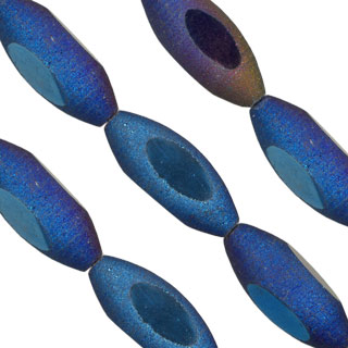 30x12mm Oval Asteroid Glass Bead 8