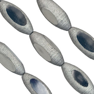 30x12mm Oval Asteroid Glass Bead 8