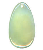 35x60mm Plain Teardrop Pendant New Jade