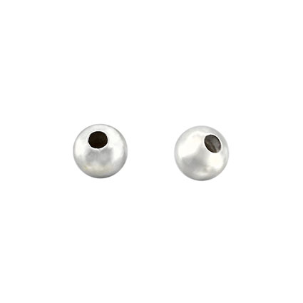 3mm Beads Silver plated