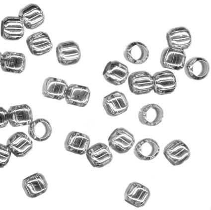 3mm Crimps (Large Size) Silver Plated
