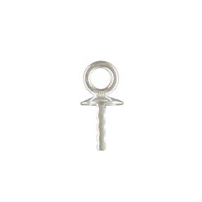 3mm Cup & Notched Peg Drop Sterling Silver