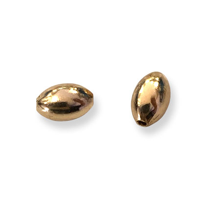 3x4mm Melon Beads Gold Plated