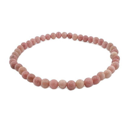 4mm Round Rhodonite Elastic Bracelet