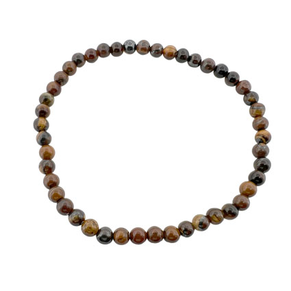 4mm Round Tiger Eye Elastic Bracelet