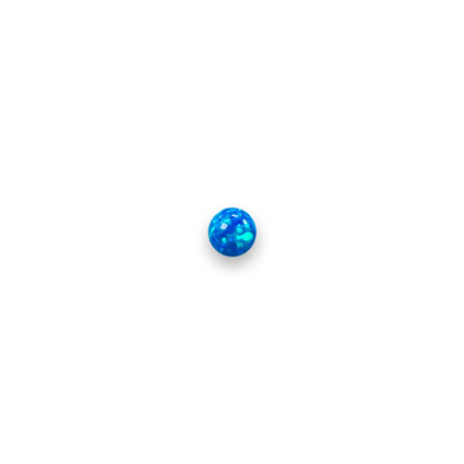 4mm Lab-Grown Opal Cabochons: Pacific Blue