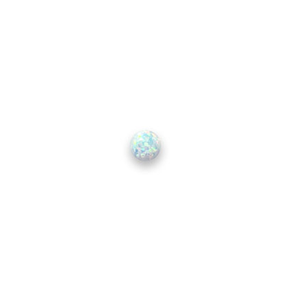 4mm Lab-Grown Opal Cabochons: White Opal