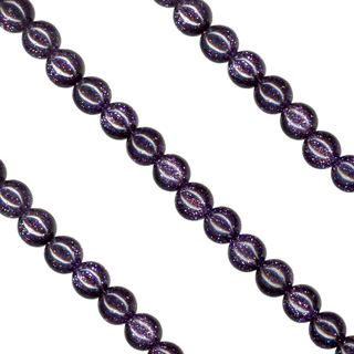 4mm Blue Goldstone Loose String