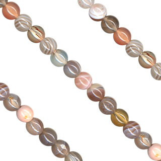 4mm Botswana Agate Loose Bead String