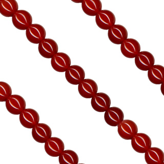 4mm Carnelian Round Beads String - 16"