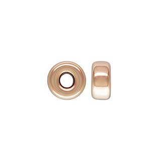 4mm Flat Rondelle ROSE Gold Filled