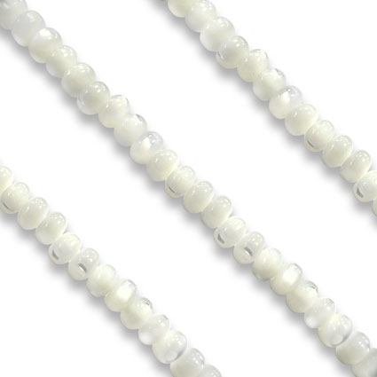 4mm Button Mother of Pearl Beads String