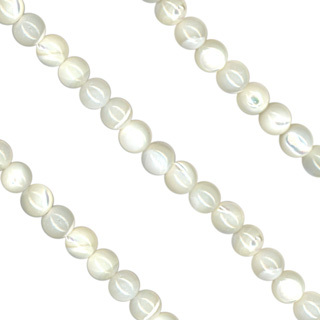 4mm MOP Round Beads String -16"