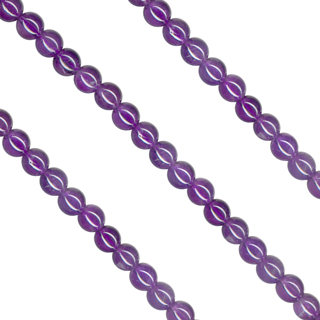 4mm Amethyst Loose Bead String