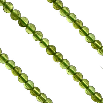 4mm Peridot Beads String
