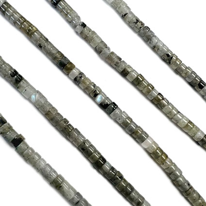 4x2mm Labradorite Heishi Disc Beads 16
