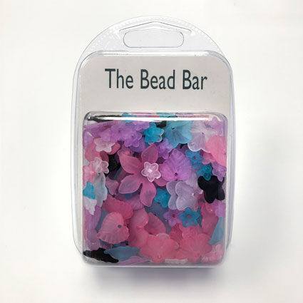50g Acrylic Flower and Leaf Assortment