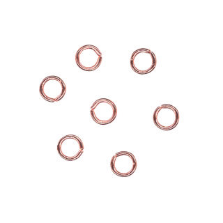 5mm Jump rings Rose Gold Plated